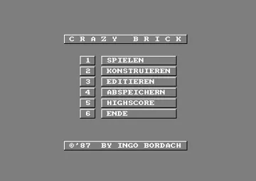 Crazy Brick (G) (1987) (Version Basic 1.1) (PD) screen shot title